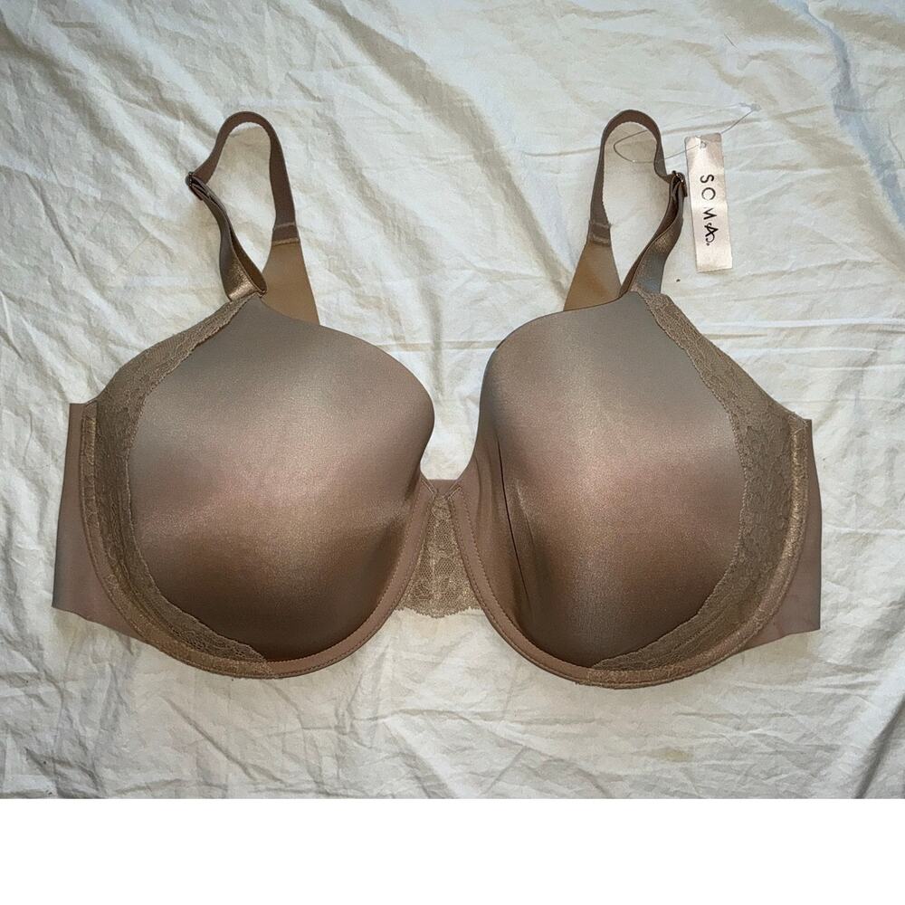 NWT Soma Vanishing 360 Perfect Coverage Lace Bra 38DDD Warm Amber